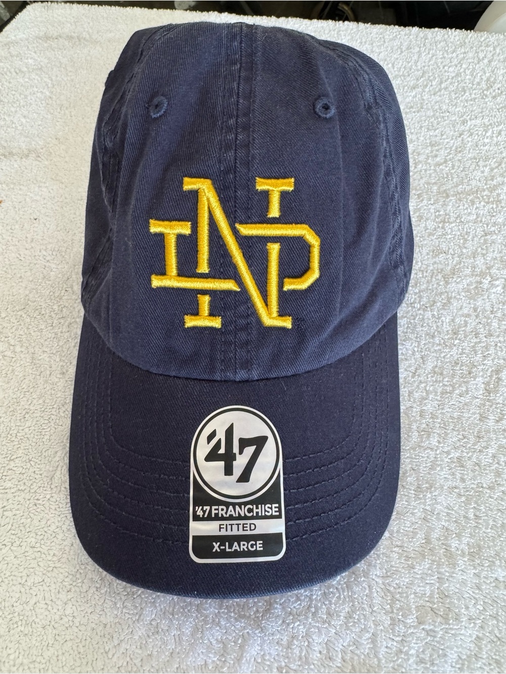Notre Dame 47 Brand fitted hat Size XL